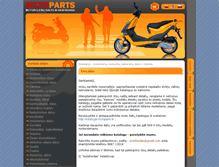 Tablet Screenshot of motoparts.lt